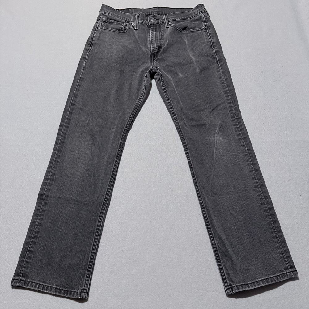 Levi's 514 Jeans Men's Gray Denim Mid Rise Straight Fit Pockets Y2K - 32x30
